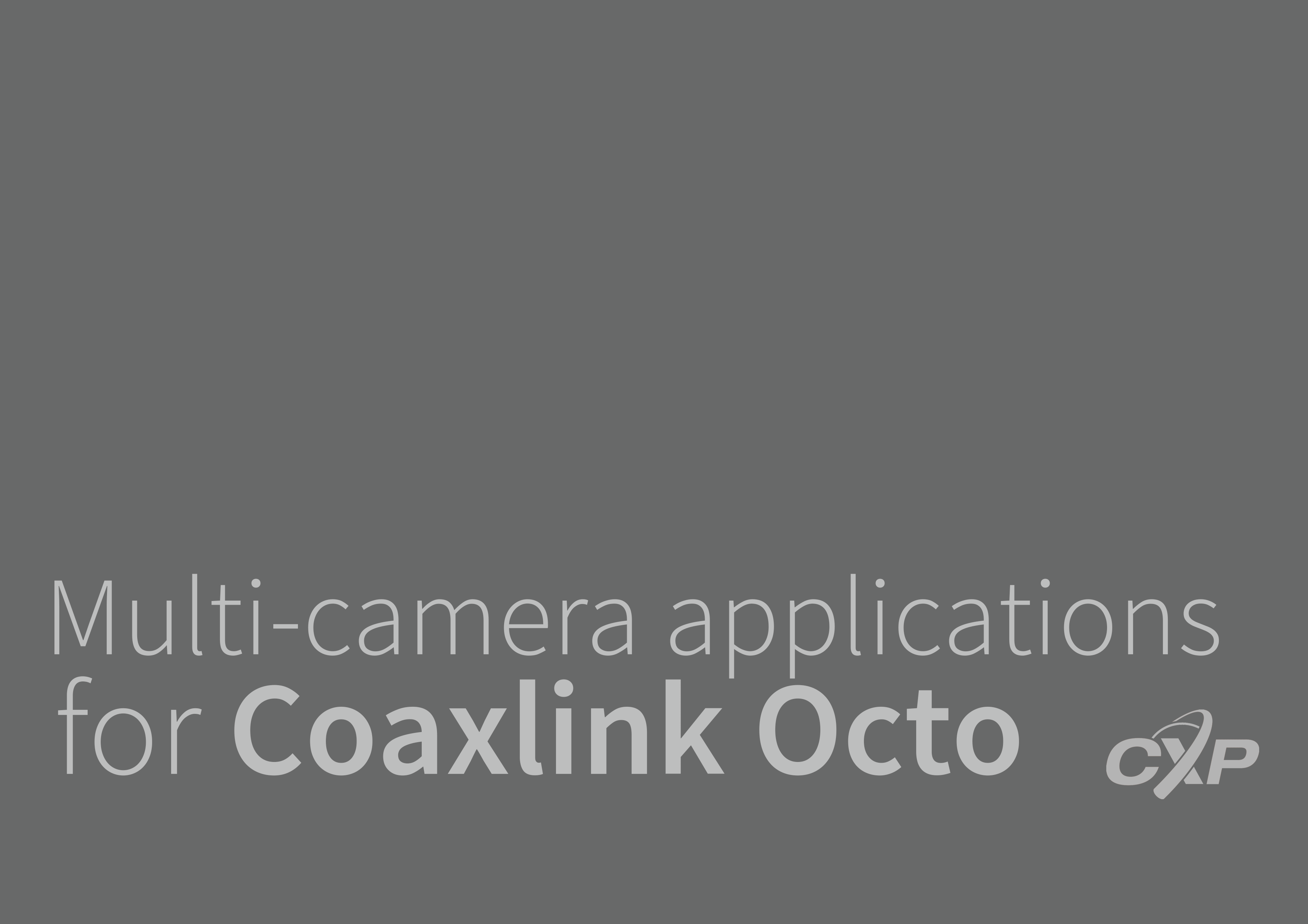 最大 8 台のカメラを単一の Coaxlink カードに接続